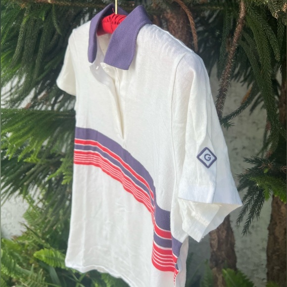 GANT Ruggers Women’s Polo Shirt with Purple and Red Stripes - Picture 11 of 12